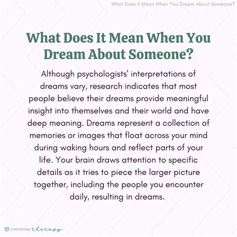 What It Really Means When You Dream About Being .